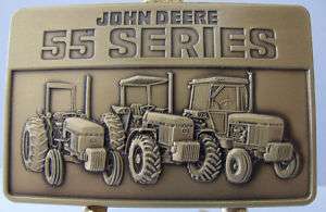 John Deere 55 Series Tractor Belt Buckle jd #7820  