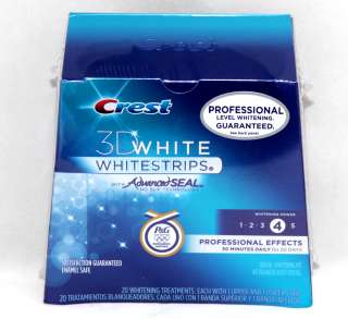 New Crest 3D White Whitestrips Professional Effect 20 DAY Teeth 