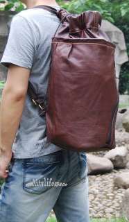 Vintage Genuine Leather Hiking Camping Travel bag Backpack LUGGAGE New 