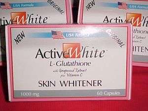 ACTIVE WHITE L GLUTATHIONE Skin Whitening Whitener  