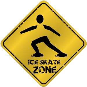  New  Ice Skate Zone  Crossing Sign Sports