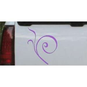 Curly Swirl Car Window Wall Laptop Decal Sticker    Purple 