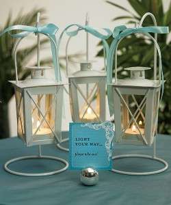48 White Mini Lanterns w/ Hangers Wedding Centerpieces  