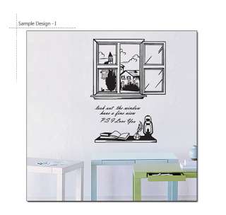 Window Scene Home Decor Art Wall Quotes Decal Stickers  