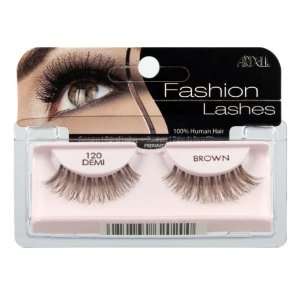  Ardell Fashion Lashes Pair   120 Demi, Brown (Pack of 4 