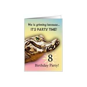   Party Invitiation. A big alligator smile for you Card Toys & Games
