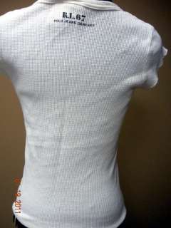 RALPH LAUREN POLO WHITE THERMAL LAYERING TOP SIZE L  