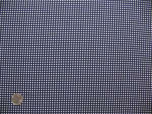 Tiny White Stars Navy Americana Cotton Fabric (E)  