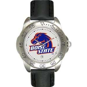  Boise State University Broncos Mens Leather Sports Watch 
