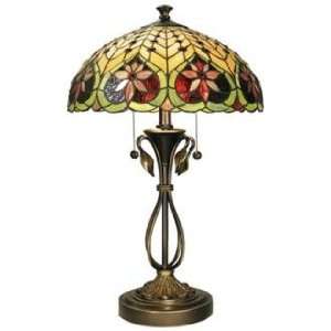  Dale Tiffany Vine Base Art Glass Table Lamp