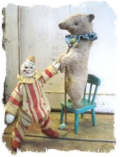 Antique Style ★ ToY Circus Grizzly Bear STANDING ★ by Whendis 