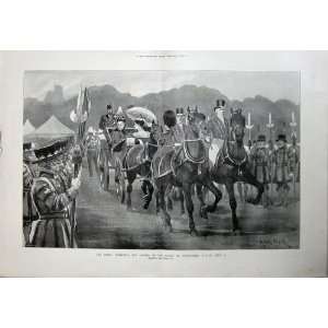   1897 Queen Yeomen Guard Buckingham Palace Horse Coach