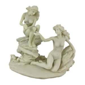  CAVE OF THE STORM NYMPHS Marble Look Statue
