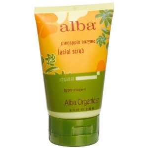 Alba Botanica Pineapple Enzyme Facial Scrub, 4 Ounce Tube (Pack of 2)