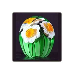  Daffodils Glass Paperweight