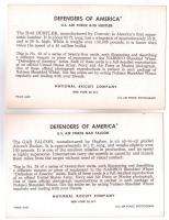 1958 Nabisco Defenders Of America Cards Set 1 24 Cards  