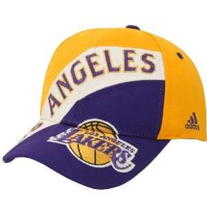 adidas Los Angeles Lakers Youth Colorblock Hat  Sports 