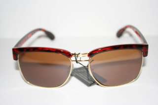 Wayfarer Soho Sunglasses Shades Brown Gold Medium Clubmaster Retro 
