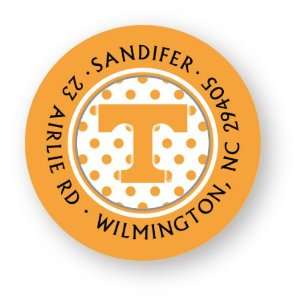  University Of Tennessee Polka Dot Labels