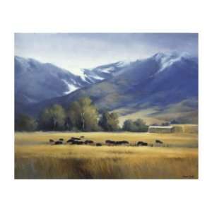  Early Snow Giclee Poster Print by David Marty, 12x16