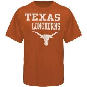    Texas Longhorns Burnt Orange Stacked T shirt