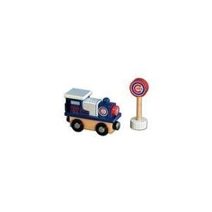 Chicago Cubs MLB All Star Express Wooden Train Engine 