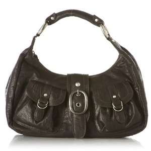 Alessandra Dark Brown Leather Hobo Handbag Bag Purse NEW 