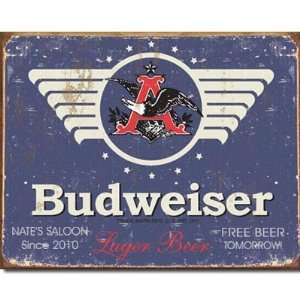  Personalized Budweiser Tin Sign