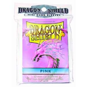  Dragon Shield Card Supplies YUGIOH Card Sleeves Pink 50 