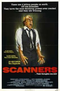 SCANNERS   1981   orig 27x41 REG movie poster DAVID CRONENBERG 