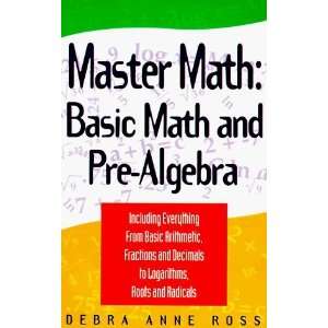   Math Basic Math and Pre Algebra [Paperback] Debra Anne Ross Books