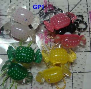 hair scrunchies Pony Tail   Crystal dot Candy  