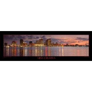 New Orleans Skyline at Sunset DUSK 12 inches x 36 inches Photographic 
