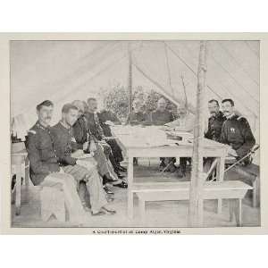   Soldiers Officers Court Martial Camp Alger   Original Halftone Print