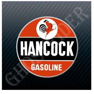  Hancock Gasoline Station Fuel Pump Gas Sign Sticker Decal 