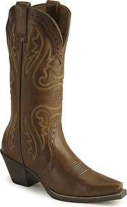   10005908 Western Heritage Western X Toe Brown Cowboy Boots  