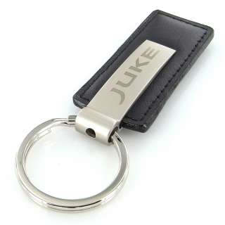Nissan JUKE Black Leather Rectangular Key Chain  