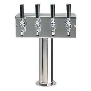   Faucet T Style Draft Beer Tower   3 Inch Column