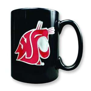  Washington State University Black Ceramic Coffee Mug 15oz 