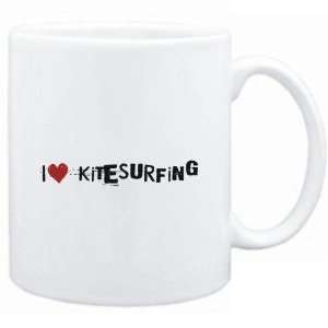  Mug White  Kitesurfing I LOVE Kitesurfing URBAN STYLE 