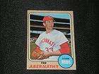 TED ABERNATHY 1968 TOPPS SIGNED CARD #264 REDS (d.2004)