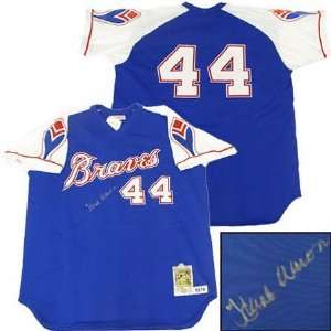  Hank Aaron Autographed 1974 Braves Road Jersey Sports 