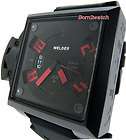 WELDER WATCH JAPAN MOVT 40mm BLACK STEEL 2 STRAPS R