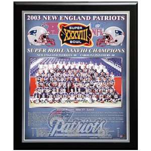 NFL Patriots 04/05 Super Bowl #39 Plaque  Sports 