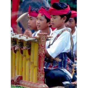  Boys Gamelan Orchestra and Barong Dancers, Bali 