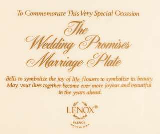 LENOX WEDDING BELLS PLATTER & LENOX CAKE SERVER plate  