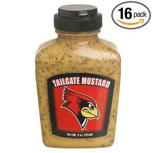 Tailgate Mustard Illinois State University, 9 Ounce Jars (Pack of 16 