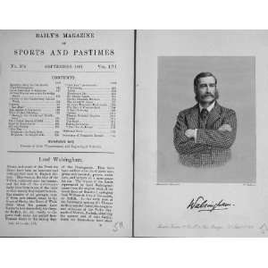   Portrait 1891 Lord Walsingham Sportsman BailyS