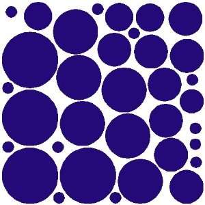  34 ROYAL BLUE POLKA DOTSWALL STICKERS DECALS ART DECOR 