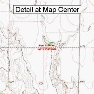   Map   Fort Downer, Kansas (Folded/Waterproof)